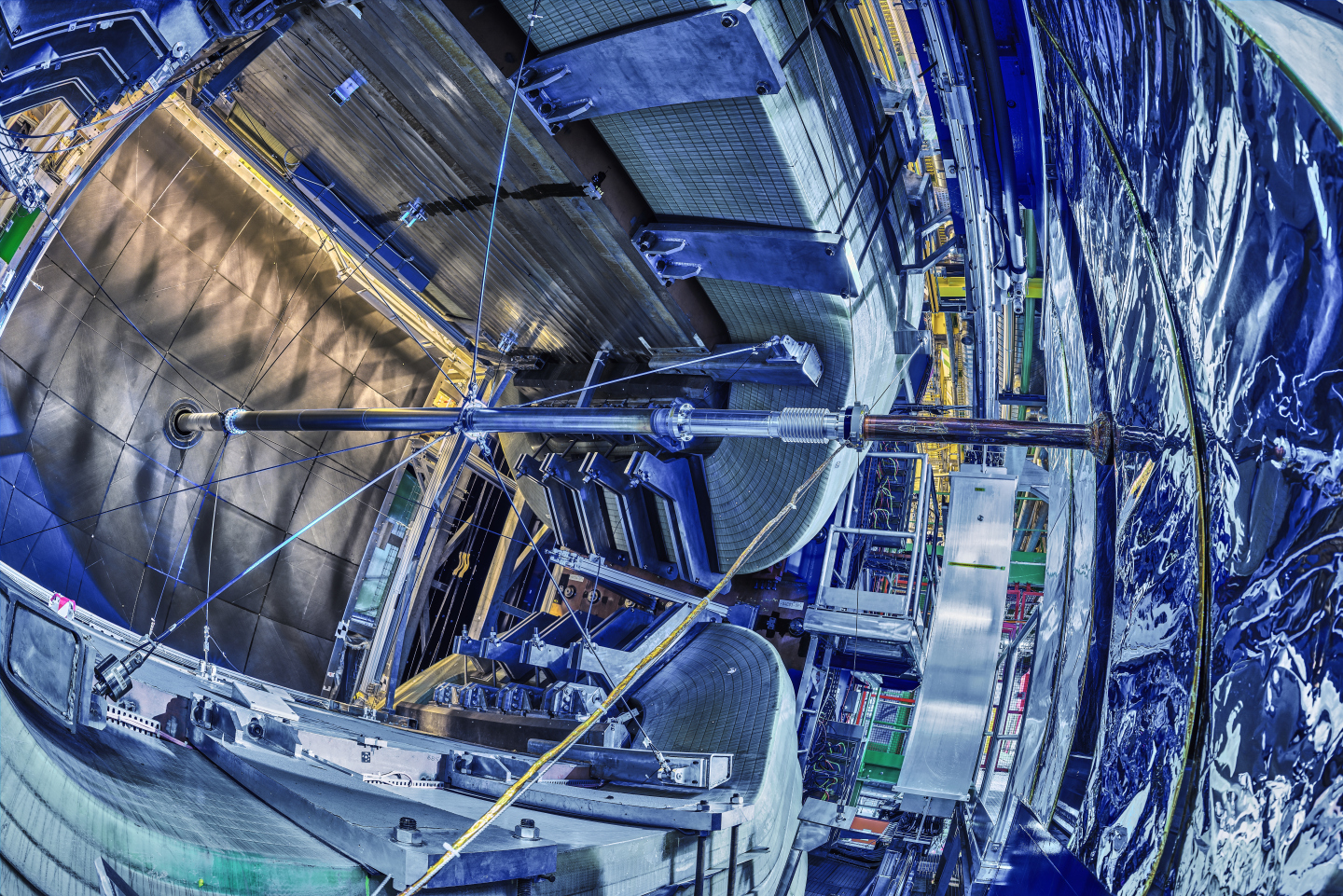 The LHCb experiment is one of the four large experiments at the Large Hadron Collider at CERN, situated underground on the Franco-Swiss border near Geneva. Credit: CERN