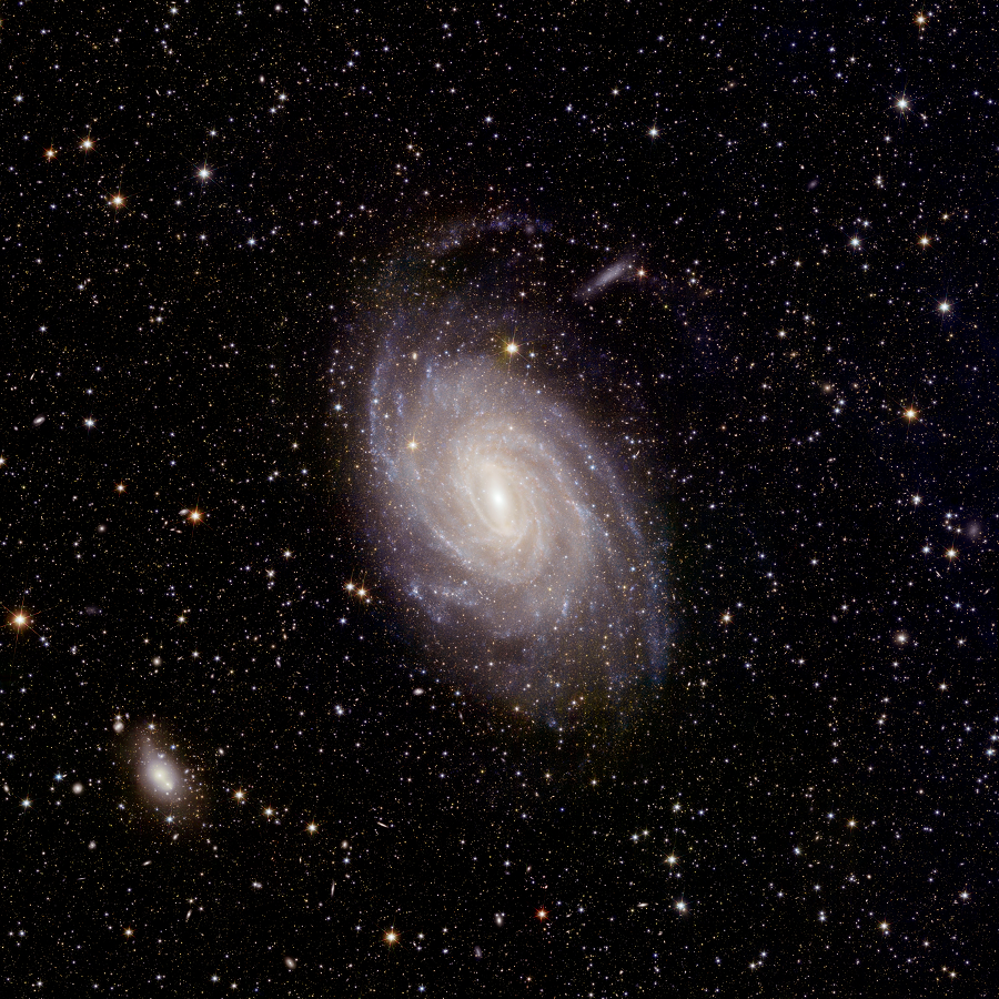 NGC 6744 is an archetype of the kind of galaxy currently forming most of the stars in the local Universe. Euclid’s large field-of-view covers the entire galaxy, capturing not only spiral structure on larger scales but also exquisite detail on small spatial scales. Credit: ESA