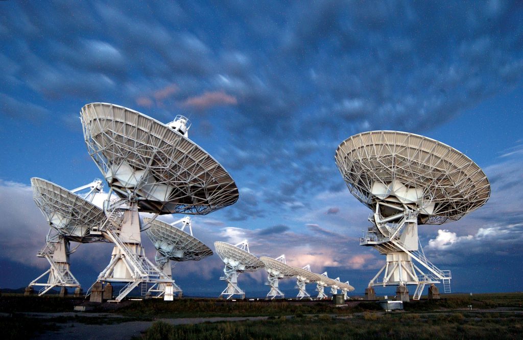 The Karl G. Jansky Very Large Array (VLA) radio astronomy observatory located in central New Mexico. Credit: NRAO/AUI/NSF