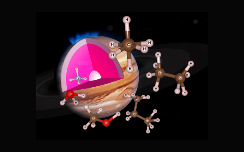 Graphic of Juniper’s core with hypermolecules
