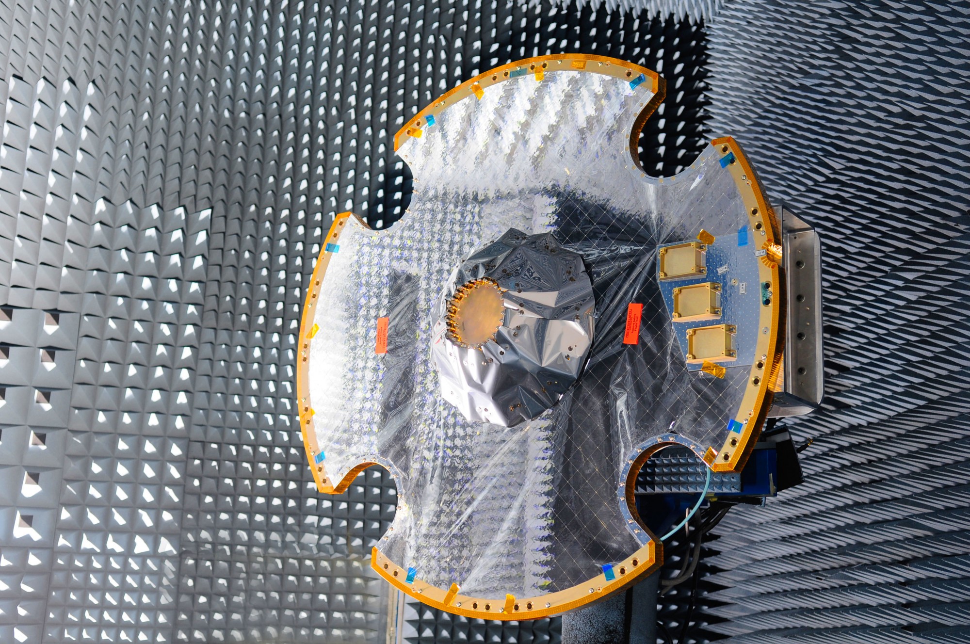 Gaia antenna in test chamber