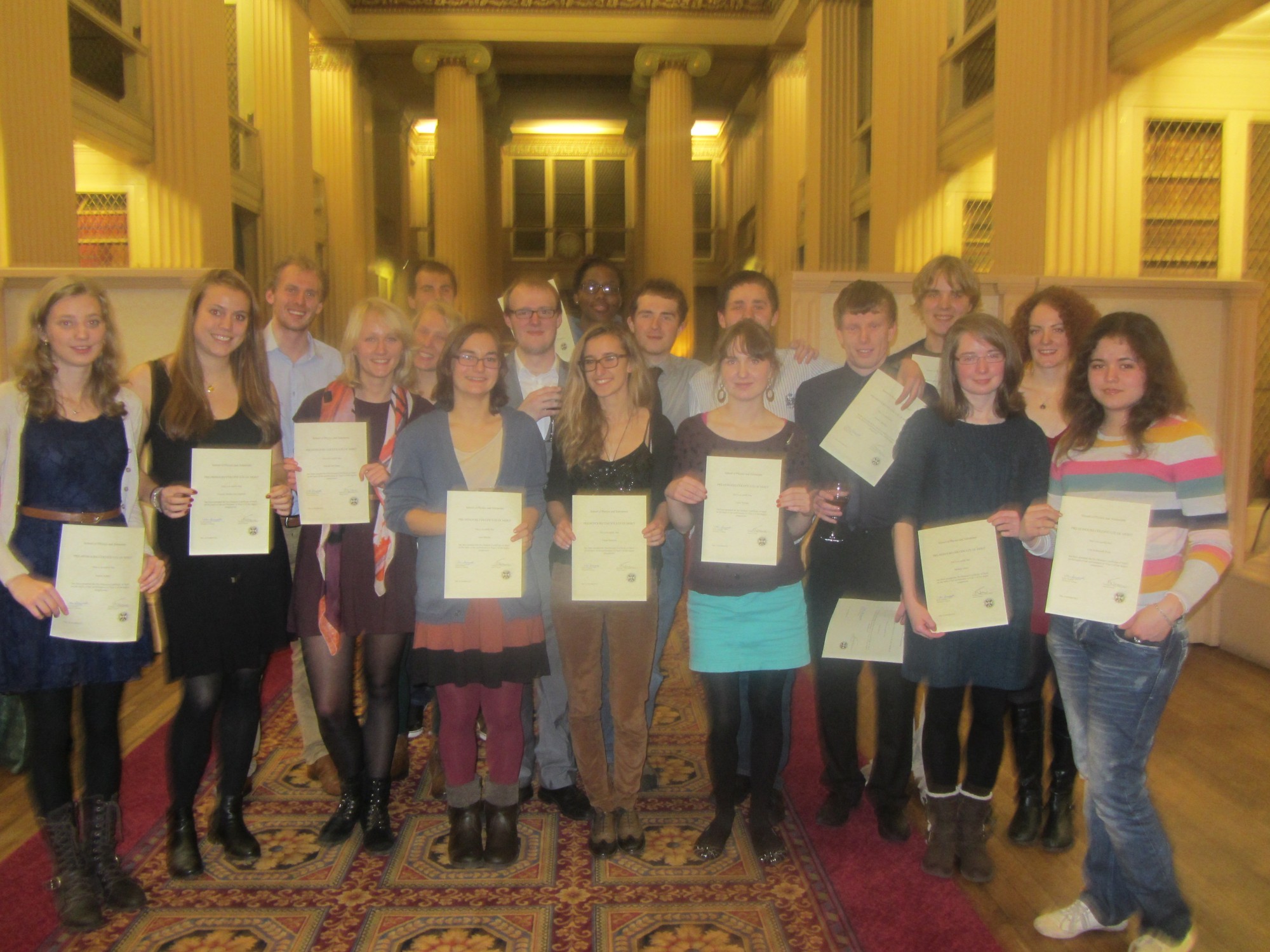 Award recipients from the School of Physics &amp; Astronomy.