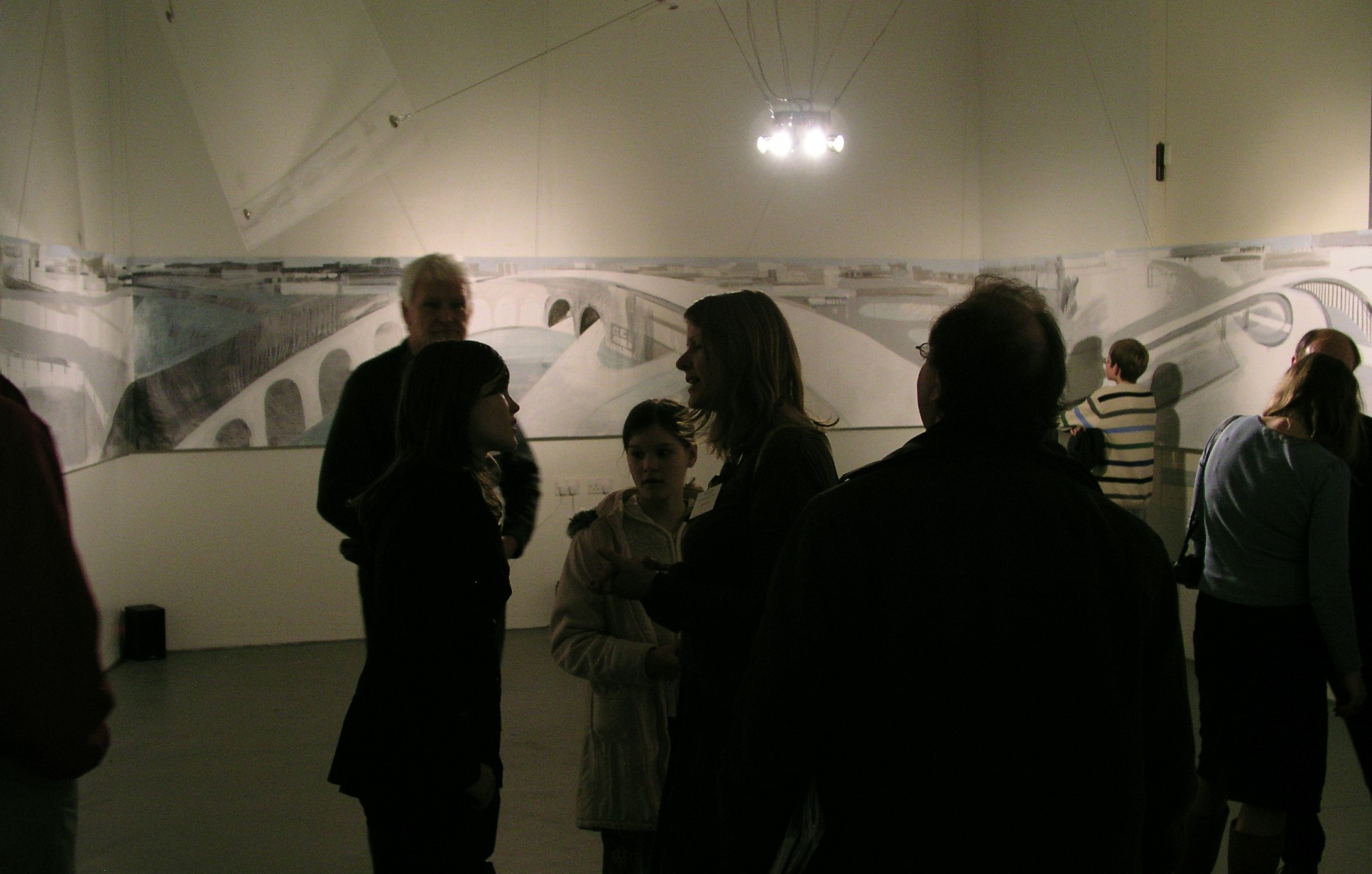 Sound exhibition in the reverberation room at the National Physical Laboratory.