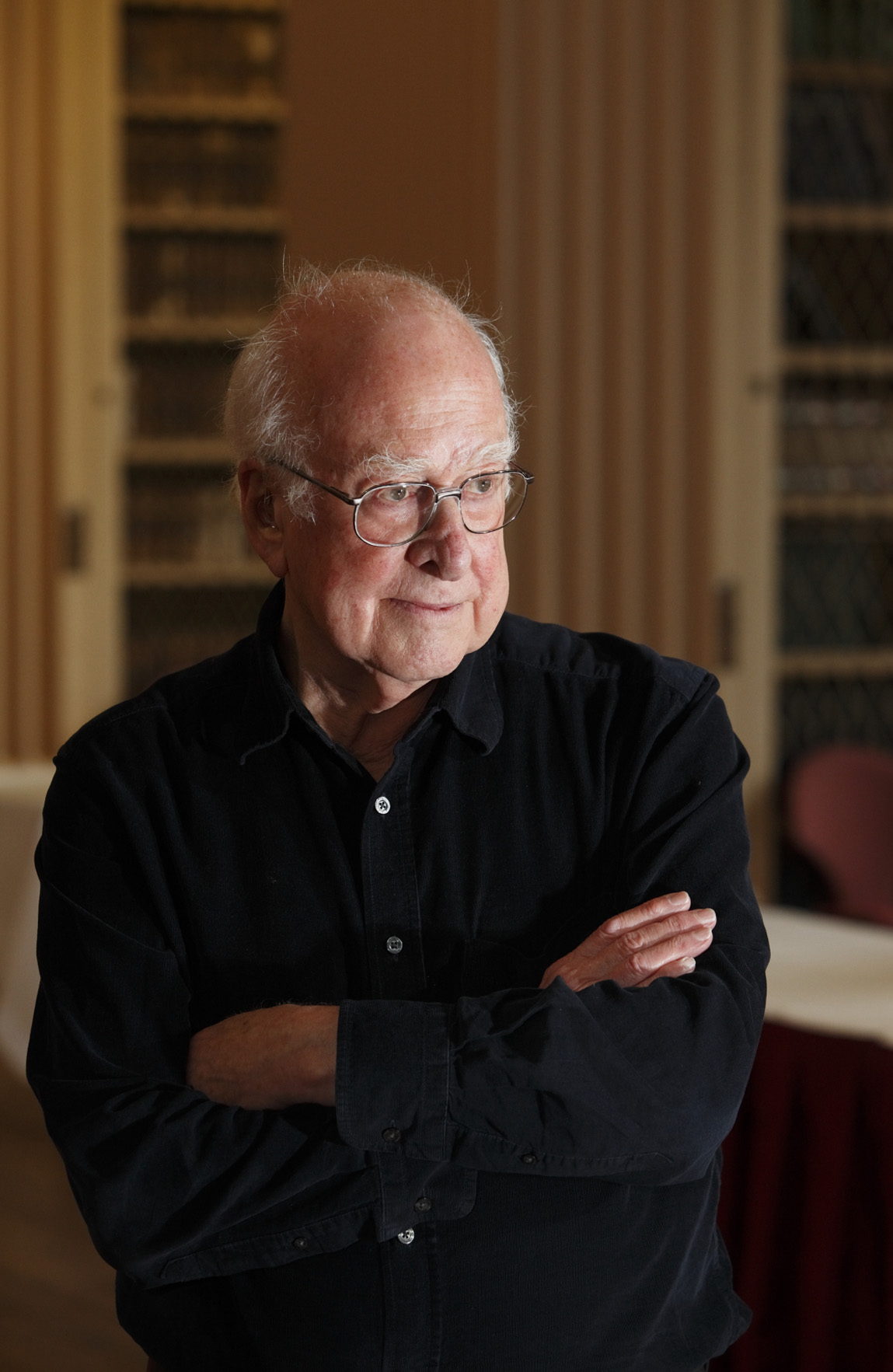 Professor Peter Higgs. Image copyright Graham Clark.