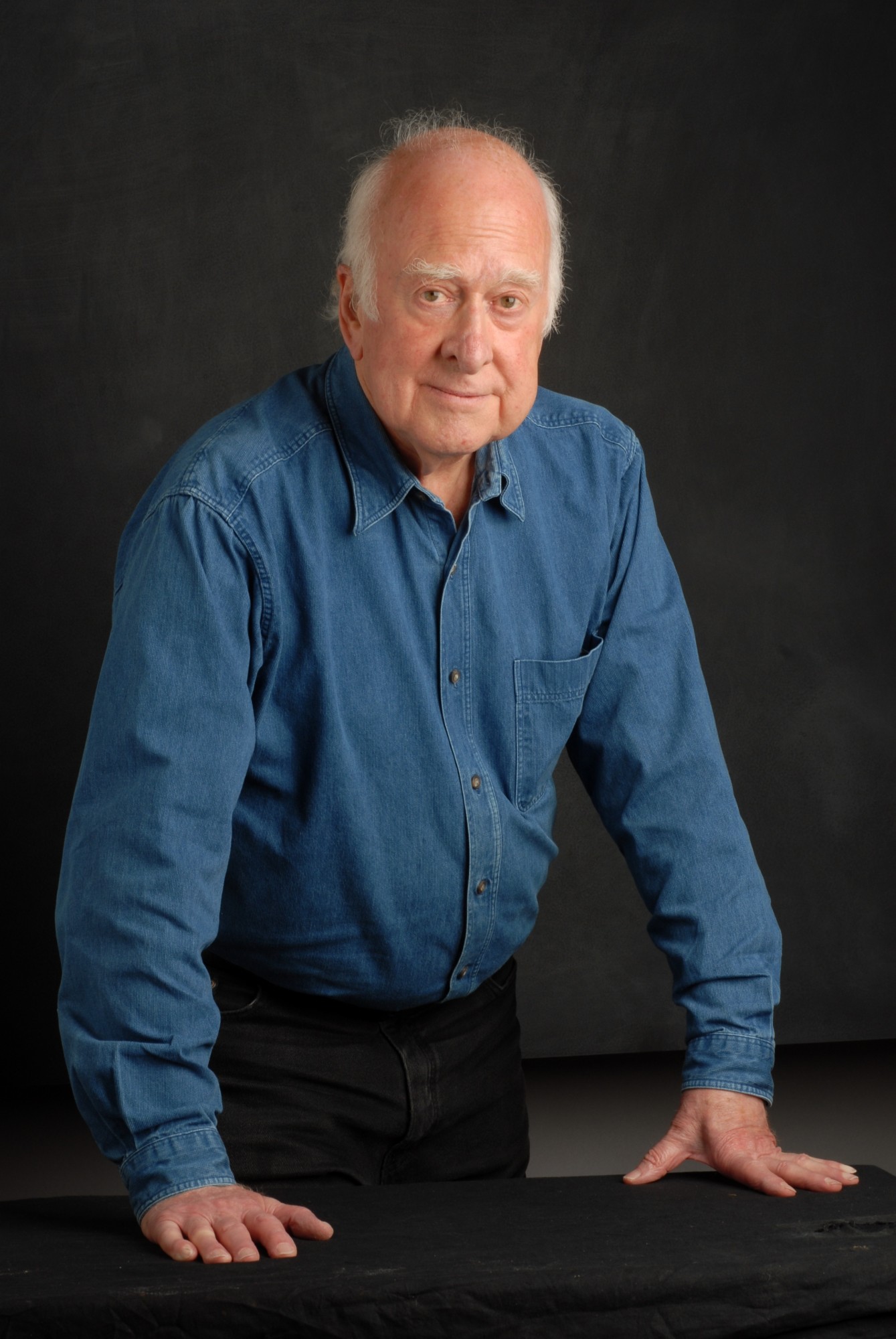 Photographic portrait of Peter Higgs taken by Peter Tuffy. 17 June 2009.