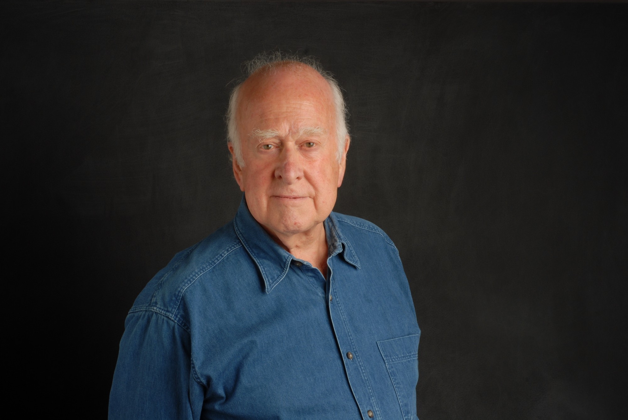 Photographic portrait of Peter Higgs taken by Peter Tuffy. 17 June 2009.