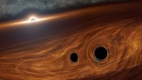 Artist's concept of a supermassive black hole and its surrounding disk of gas. Credit: Caltech/R. Hurt (IPAC)