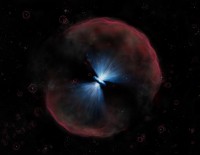 Artist's conception of the quasar.