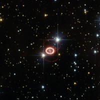 Supernova SN 1987A, one of the brightest stellar explosions since the invention of the telescope more than 400 years ago. Image © NASA.